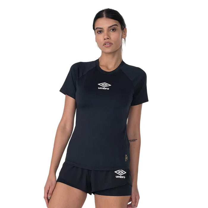 Umbro Camisetas Femenino Futevolei T-Shirt Graphic Camuflage Negro