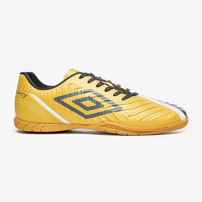 U01FB044-912 Umbro Calzados Unisex Futbol Indoor Fifty IV Dorado/Negro/Blanco