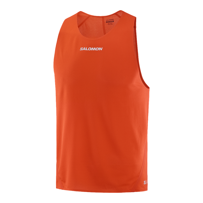 Salomon Musculosas Masculino Running S/Lab Speed Singlet Fiery Red