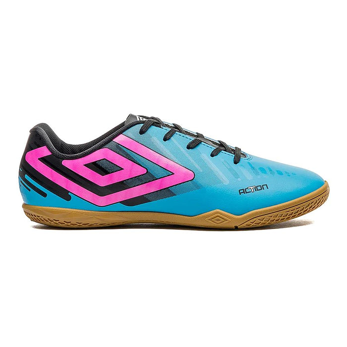 U01FB00250-310 Umbro Calzados Indoor Masculino Futbol Action Azul Electrico/Preto/Rosa