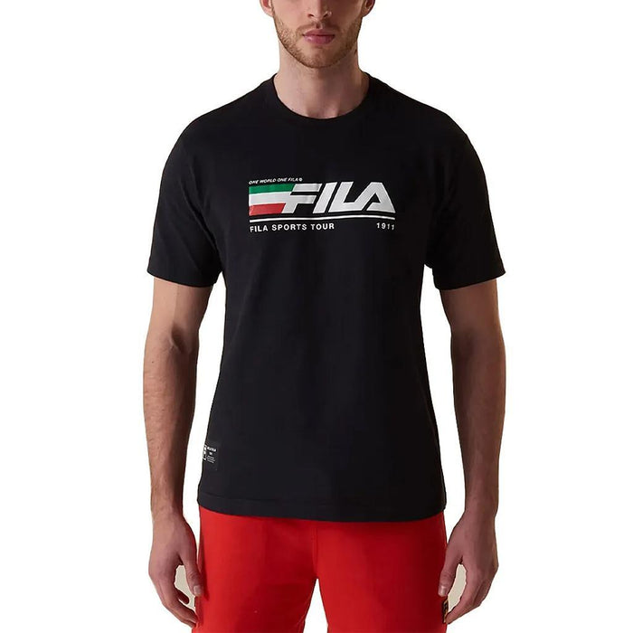 Fila Remeras Masculino Moda Tour Motor Sport Black