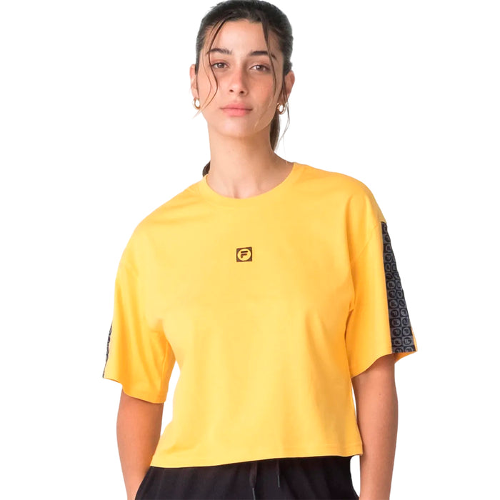 Fila Remeras Femenino Moda Letter Tape II Banana/Black