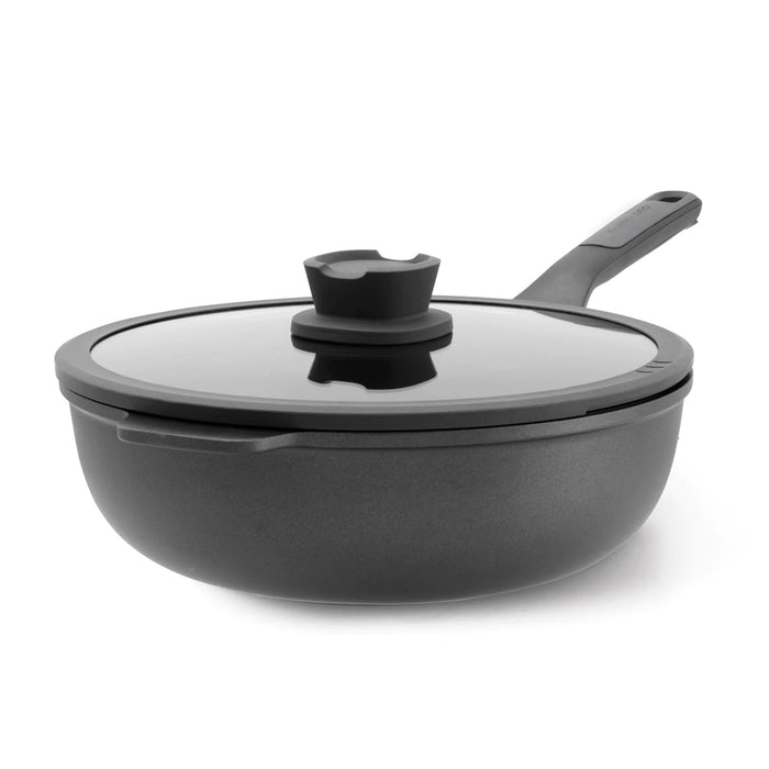 5413821375182 BERGHOFF BAZAR HOGAR WOK TAPA ANTIADHERENTE PIEDRA+ 28CM