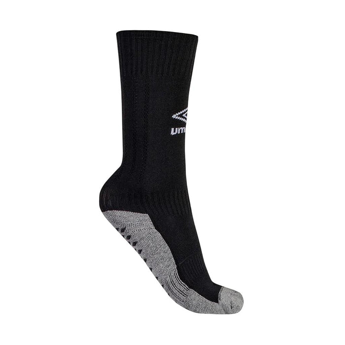 U23EQ00123-121 Umbro Medias Unisex Training 3/4 Grip Ii Black/White