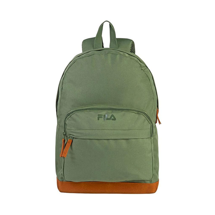 Fila Mochilas Unisex Moda Backpack Suede Oliva Claro