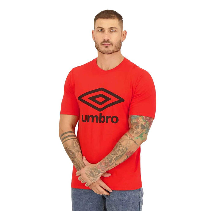 Umbro Remeras Masculino Running Essential Logo Vermelho