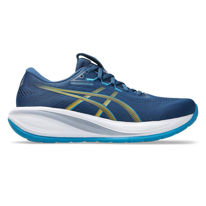 Asics Deportivos Masculino Running Gel Cumulus 28 Twilight Blue/Yamabuki