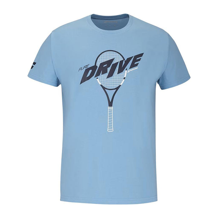 Babolat Remeras Unisex Tenis Drive Cotton Tee Drive Heritage Blue