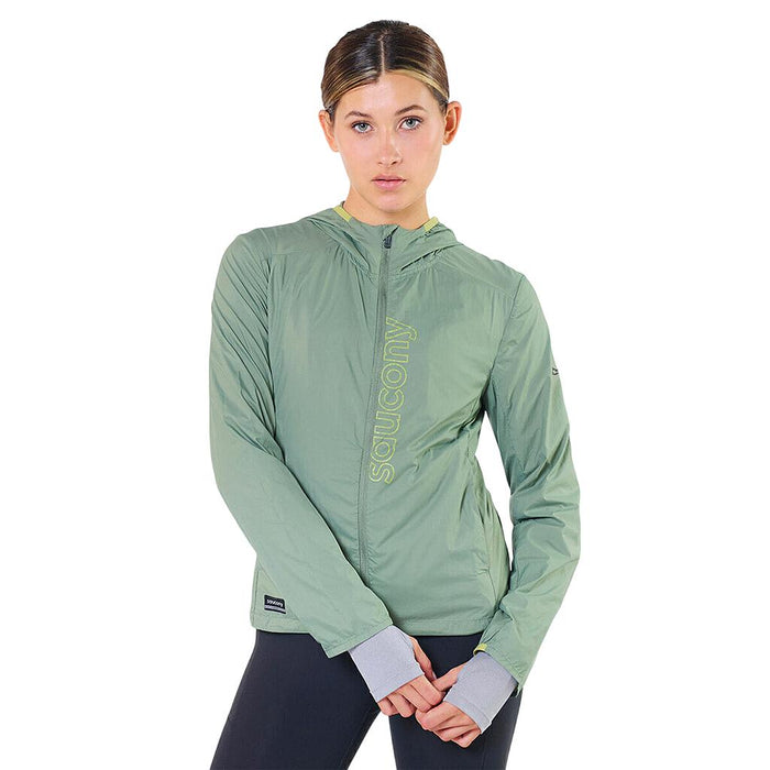 Saucony Camperas Femenino Running Peregrine Packaway Olive