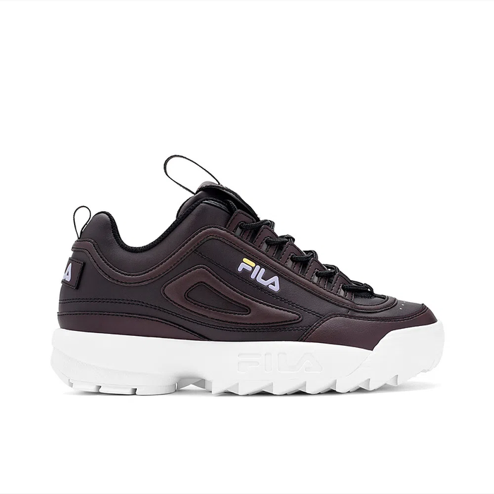 5XM01564-043 FILA CALZADOS FEMENINO DISRUPTOR II SUN REACTIVE BLACK/PURPLE HEATHER/SUNSHINE