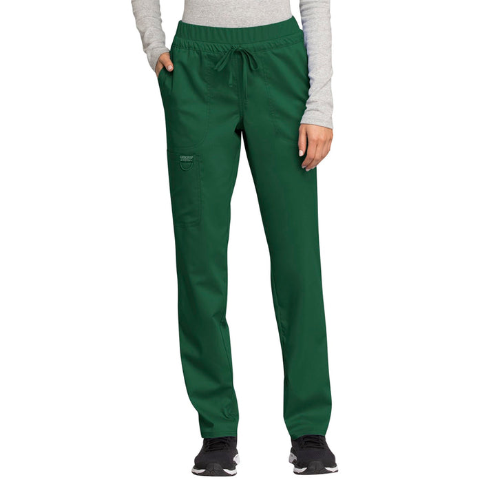 Cherokee Mid Rise Tapered Leg Drawstring Pant