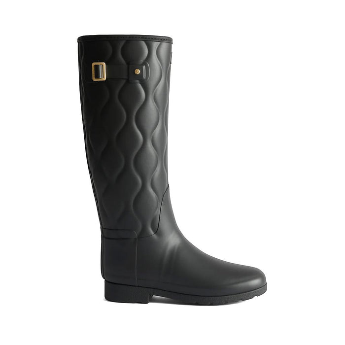 Hunter Botas Femenino Moda Originals Refined Tall Onionquilt Black
