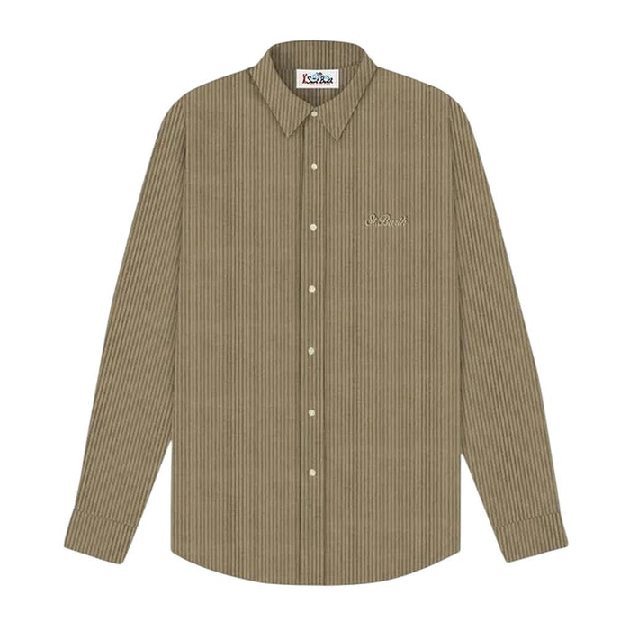 SEEF007-00031I MC2 PRENDAS CAMISAS MASCULINO MODA SEEFELD CORDUROY 11 BEIGE