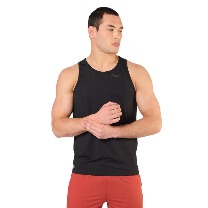 Saucony Musculosas Masculino Running Stopwatch Singlet Black