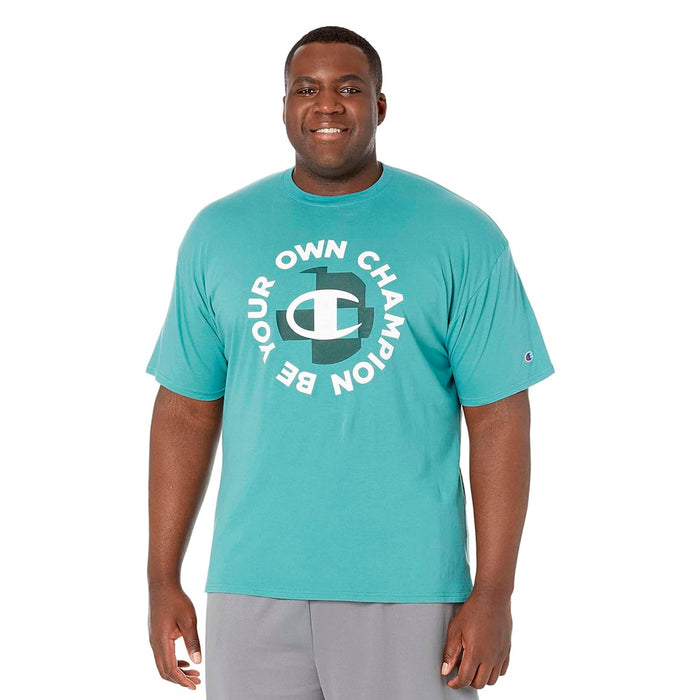 Champion Remeras Masculino Short Sleeve JS Aqua Tonicl