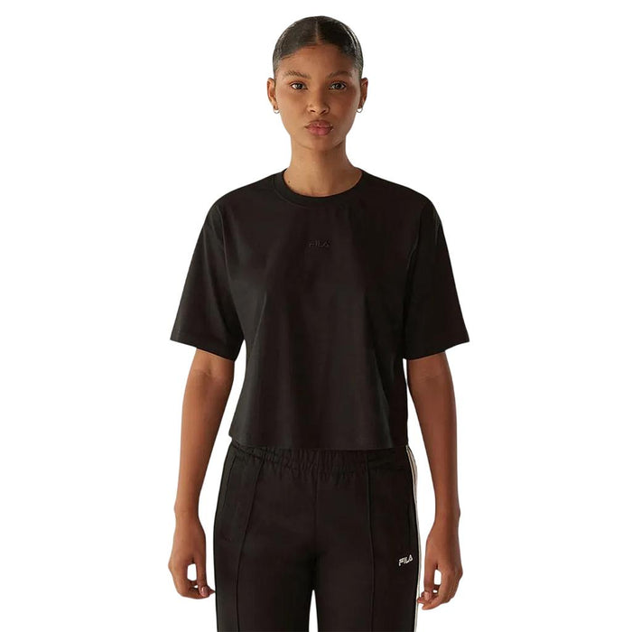 Fila Remeras Femenino Moda Cropped Comfort Classic Black
