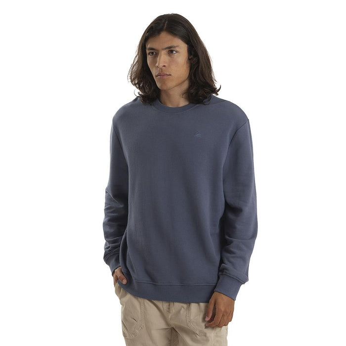 Quiksilver Sueters Masculino Moda Basic Logo Blue