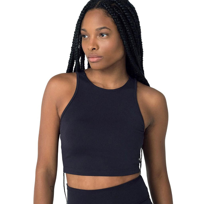 F12AT00881-160 FILA PRENDAS TOPS FEMENINO TRAINING LONG LIFE RIBBED BLACK