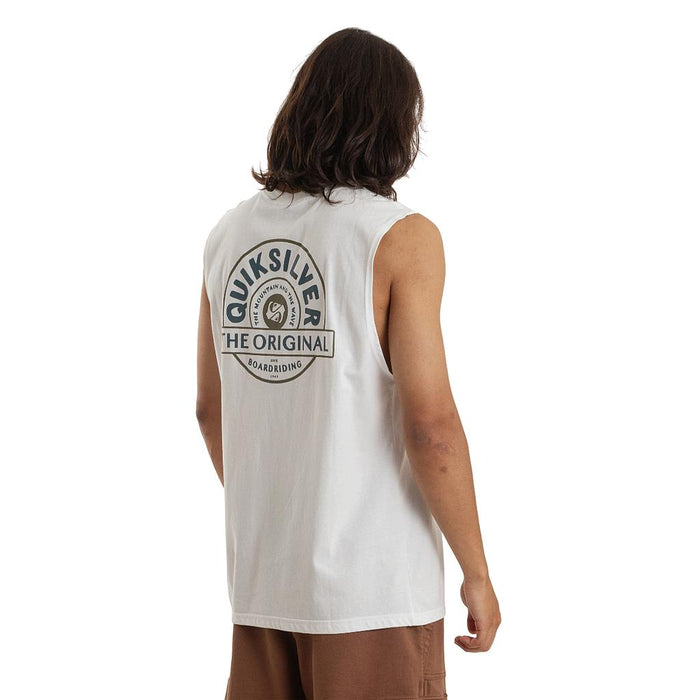 Quiksilver Musculosas Masculino Moda Summer Road Muscle Blanco