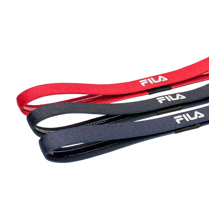 Fila Vinchas Training Hair Band Sport Life Black/Red/Navy