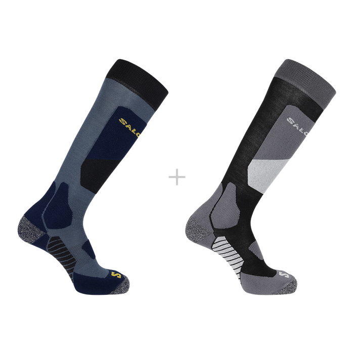 LC2377800 Salomon Medias Unisex Running Socks S/Access 2-Pack Black/Copen Blue