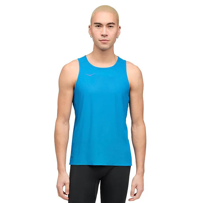 Hoka Musculosas Masculino Running Airolite Run Tank Blue