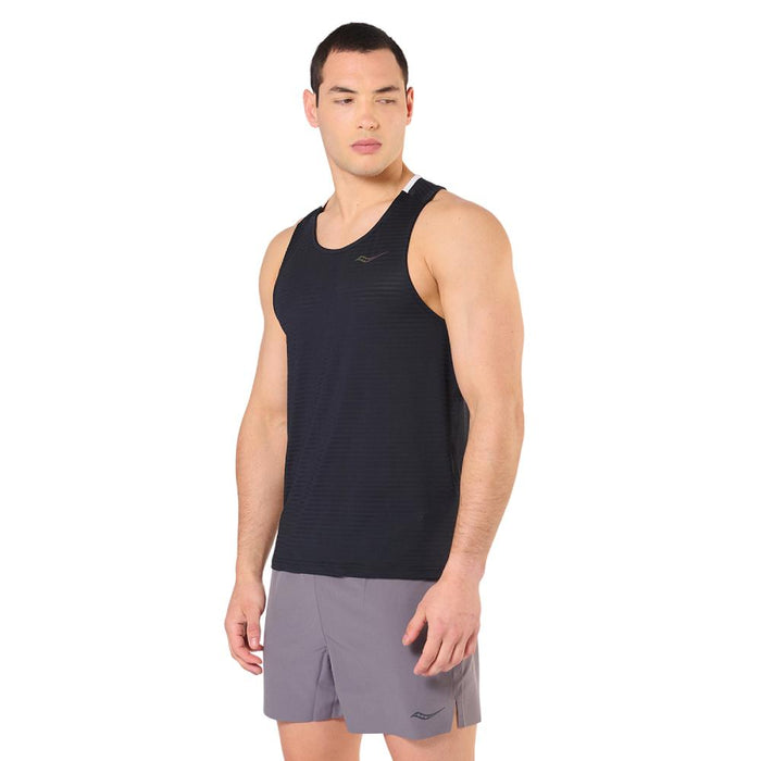 Saucony Musculosas Masculino Running Kinvara Tank Black