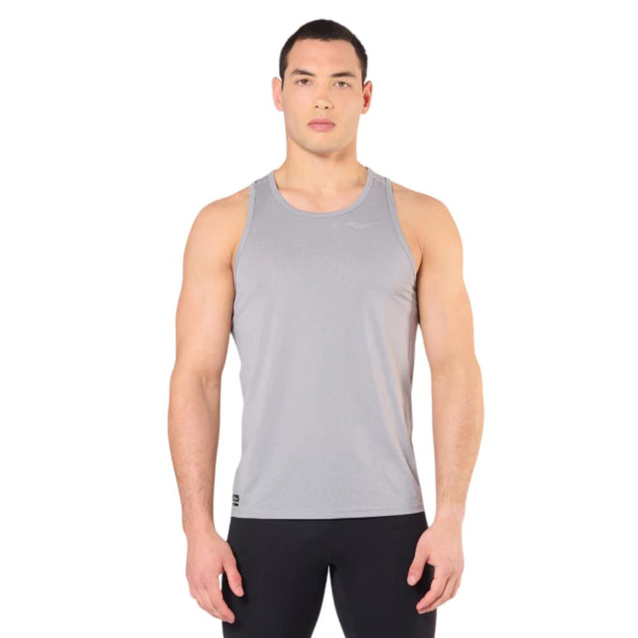 Saucony Musculosas Masculino Running Stopwatch Singlet Light Grey Melange