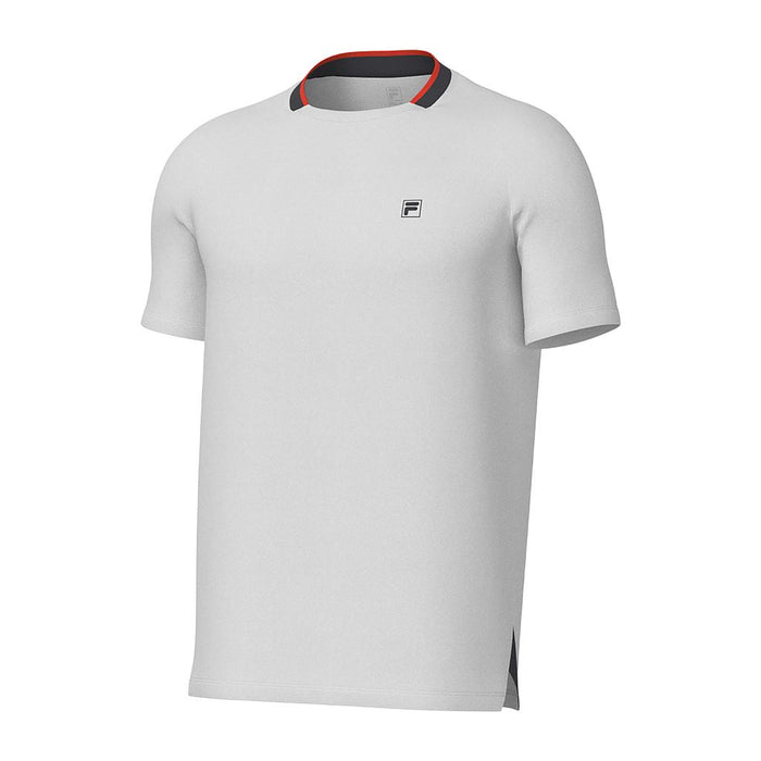 Fila Remeras Masculino Tenis Match Ao White/Black