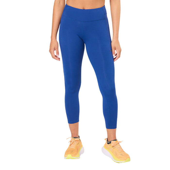 Saucony Pantalones Femenino Running Fortify Crop Tight Blue