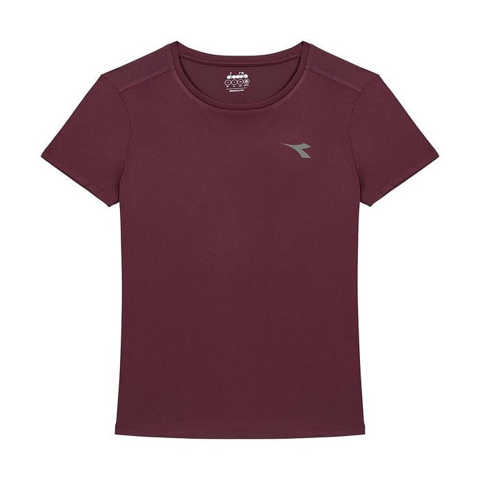 Diadora Remeras Femenino Running L. Ss T-Shirt Run Rosso Granata