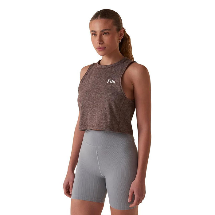 Fila Musculosas Femenino Training Comfort Smart Cotton Dark Brown Mix/Off