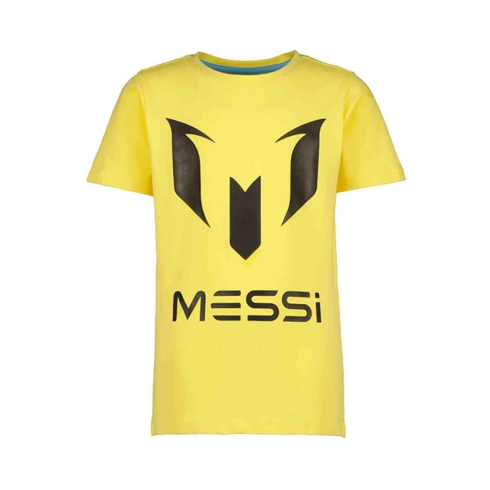 Messi Remeras Niños Logo-tee-Messi Soft Yellow