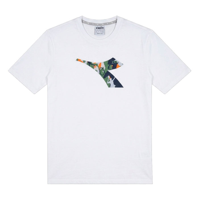 102.182900-C0018 Diadora Prendas Remeras Masculino Moda T-Shirt Ss Ess. Sports Bl Super White/Classic Navy