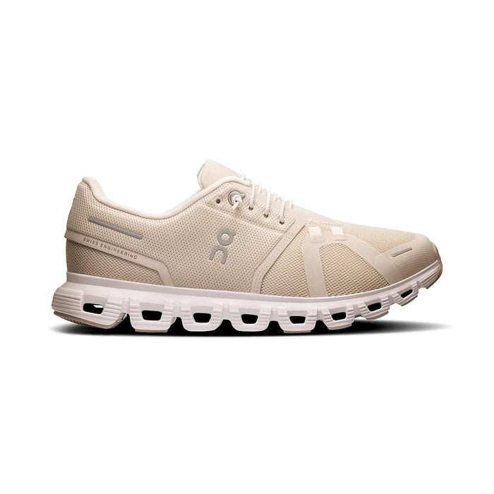 On Deportivos Femenino Running Cloud 6 Pearl/White