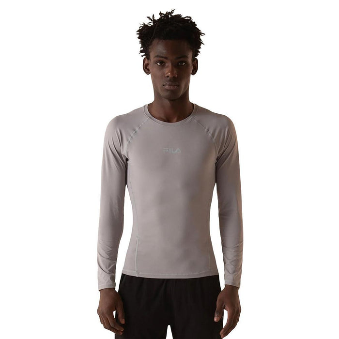 Fila Remeras Mangas Largas Masculino Training Performa Eco Cinza Medio