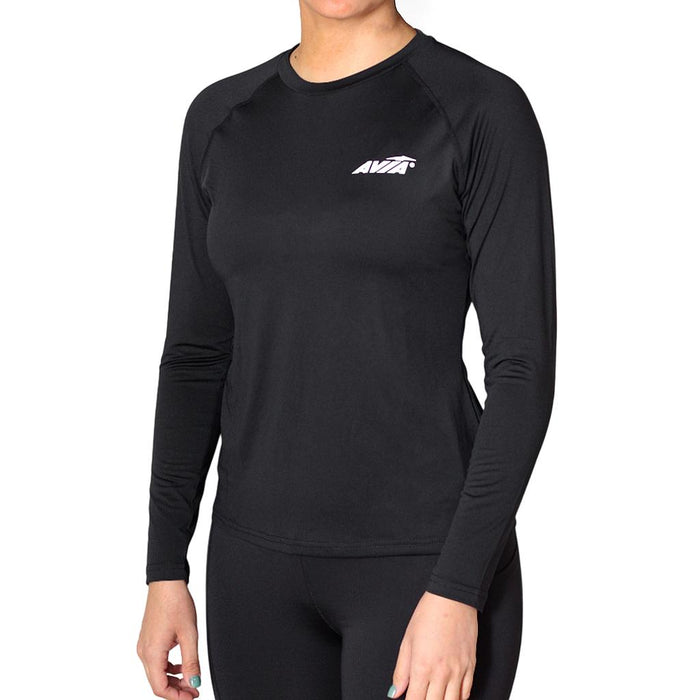 Avia Remeras Mangas Largas Femenino Running Seattle Black