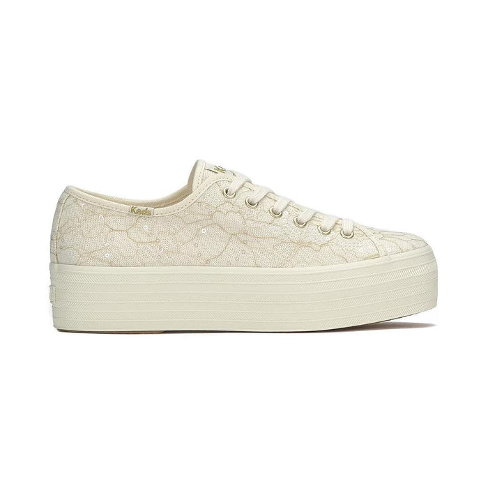 Keds Lifestyle Femenino Moda Triple Up Lace Cel Cream