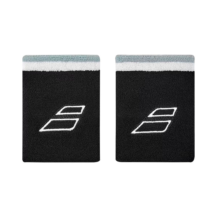 Babolat Tenis Munhequeras Terry Jumbo Wristband Black/White