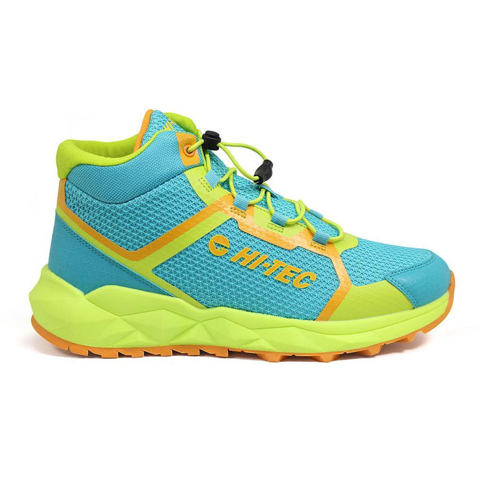 Hitec Deportivos Masculino Hiking Geo Dyn Trail Mid Aqua/Yellow/Lt Green