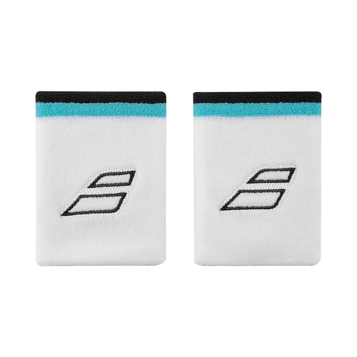 Babolat Tenis Munhequeras Terry Jumbo Wristband White/Estate Blue
