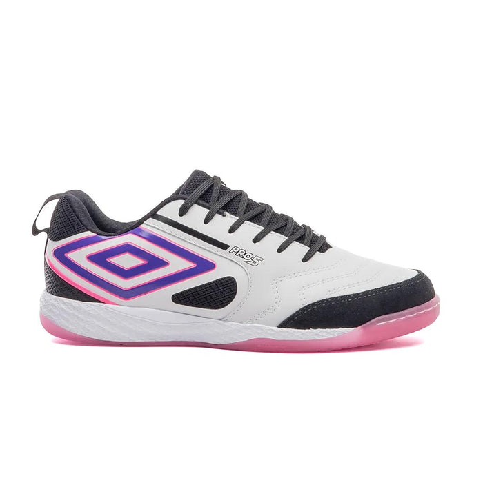 Umbro Indoor Unisex Futbol Pro 5 Bump Blanco/Negro/Electric Purple