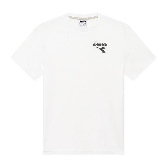 102.181182-C0013 DIADORA PRENDAS REMERAS MASCULINO MODA T-SHIRT SS ESS. SPORTS SL OPTICAL WHITE/BLACK