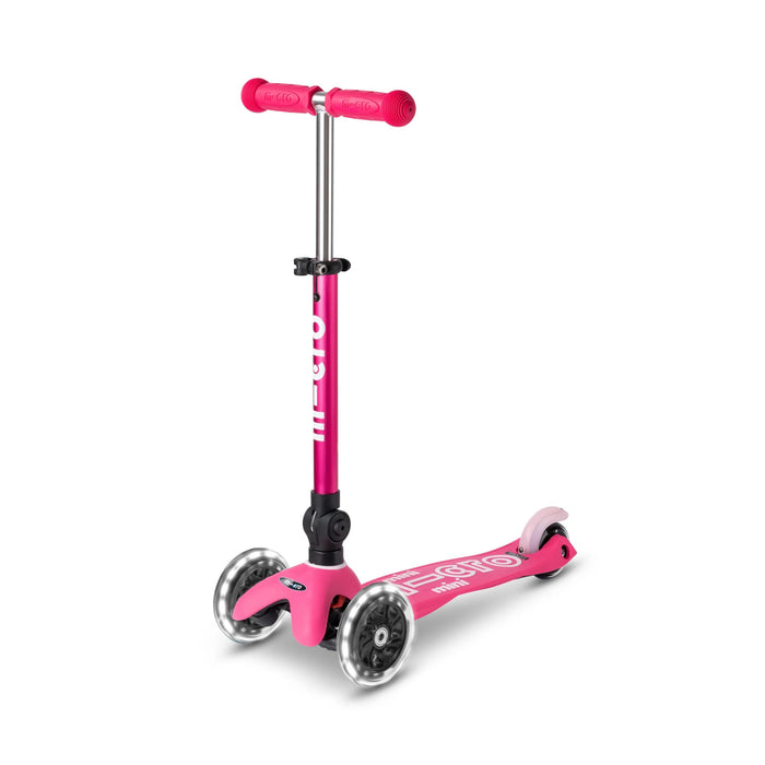 SCOOTER Mini Micro Deluxe Foldable LED Pink