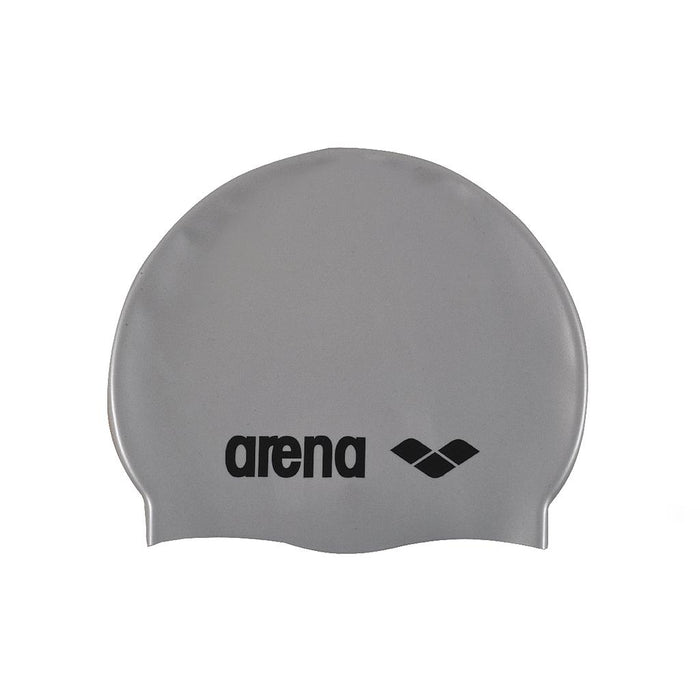 91670-51 ARENA ACCESORIOS GORRAS DE NATACION UNISEX NATACION CLASSIC SILICONE JR SILVER BLACK