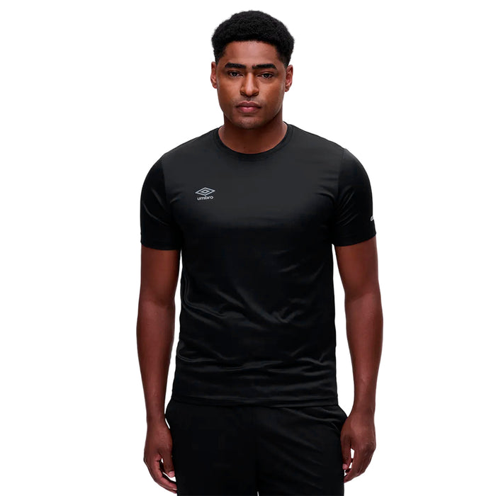 U11TW00087-111 Umbro Prendas Camisetas Masculino Futbol Basic Uv Negro