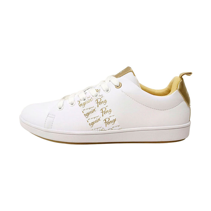 06-160224-3W PENGUIN CALZADOS LIFESTYLE FEMENINO MODA SAMOA WHITE/GOLD