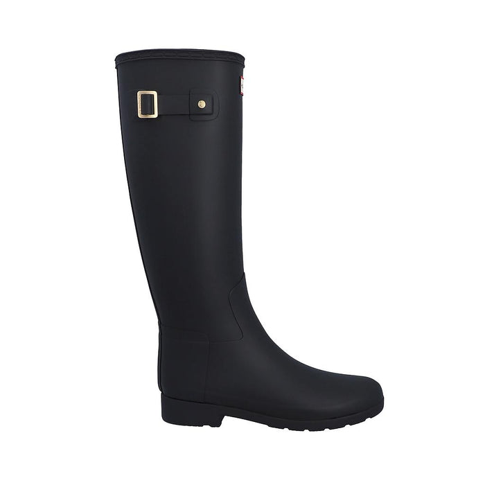 Hunter Botas Femenino Moda Refined Gold Trim Tall Boot Black