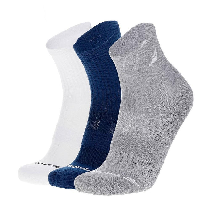 5JA1371-1033 BABOLAT ACCESORIOS ALL SPORTS MEDIAS 3 PAIRS PACK JR WHITE/ESTATE BLUE/GREY