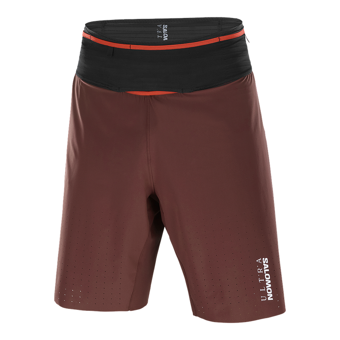 LC2448500 Salomon Shorts Masculino Running S/Lab Ultra 2In1 Sht M Decadent Chocolat Chocolat